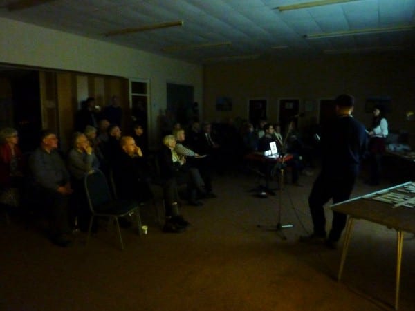 Students present the project to the Civic Trust.
